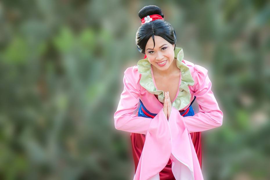 Mulan. Kids princess party entertainment in OC